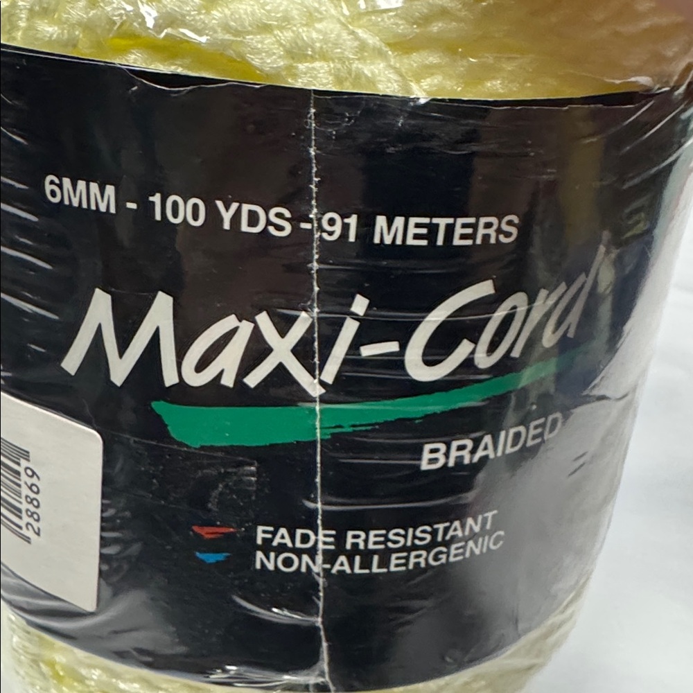 Maxi-Cord Braided Yellow Rope - Picture 2 of 4